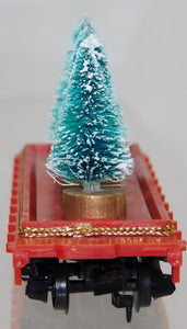Custom HO Scale Christmas Tree flat car Great Northern Holiday transport Tyco C7