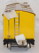 Load image into Gallery viewer, MTH 10-1085 Standard Gauge Tinplate Traditions 514 Box Car Yellow / Nickel trim
