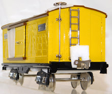 Load image into Gallery viewer, MTH 10-1085 Standard Gauge Tinplate Traditions 514 Box Car Yellow / Nickel trim
