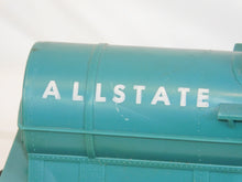 Load image into Gallery viewer, Marx Turquoise Allstate Motor Oil Single dome Tank Car 9553 Type F trucks 1959 Sears
