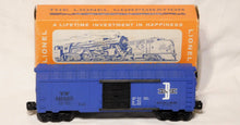 Load image into Gallery viewer, Lionel 6464-475 B&amp;M Boston &amp; Maine Boxcar CLEAN in RARE BLUE PRINT LABEL BOX 1960s
