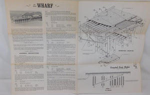 Campbell #307 Wharf wood kit layout building HO Scale Vintage C-8 22"