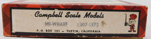 Campbell #307 Wharf wood kit layout building HO Scale Vintage C-8 22"