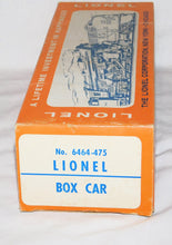 Load image into Gallery viewer, Lionel 6464-475 B&amp;M Boston &amp; Maine Boxcar CLEAN in RARE BLUE PRINT LABEL BOX 1960s
