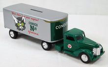 Load image into Gallery viewer, Ertl Conoco 1948 Tractor Trailer Bank Ltd Ed 1992 w/key Die cast Truck #6 #7573
