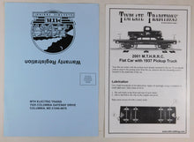 Load image into Gallery viewer, MTH 10-1163 200 Series Flat Car w/ Purple Pick Up Truck Tinplate Traditions Standard Gauge
