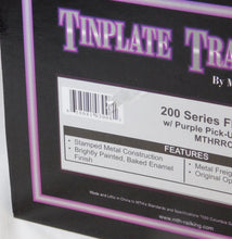 Load image into Gallery viewer, MTH 10-1163 200 Series Flat Car w/ Purple Pick Up Truck Tinplate Traditions Standard Gauge
