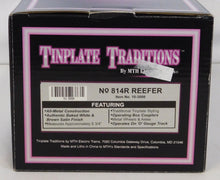 Load image into Gallery viewer, MTH 10-3008 Tinplate Traditions 814R Reefer White/Brown 800 Series O C-8 BOXED
