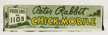 Load image into Gallery viewer, Pride Lines 1103 Peter Rabbit Chick-Mobile Motorized Hand Car O Runs Easter TCA
