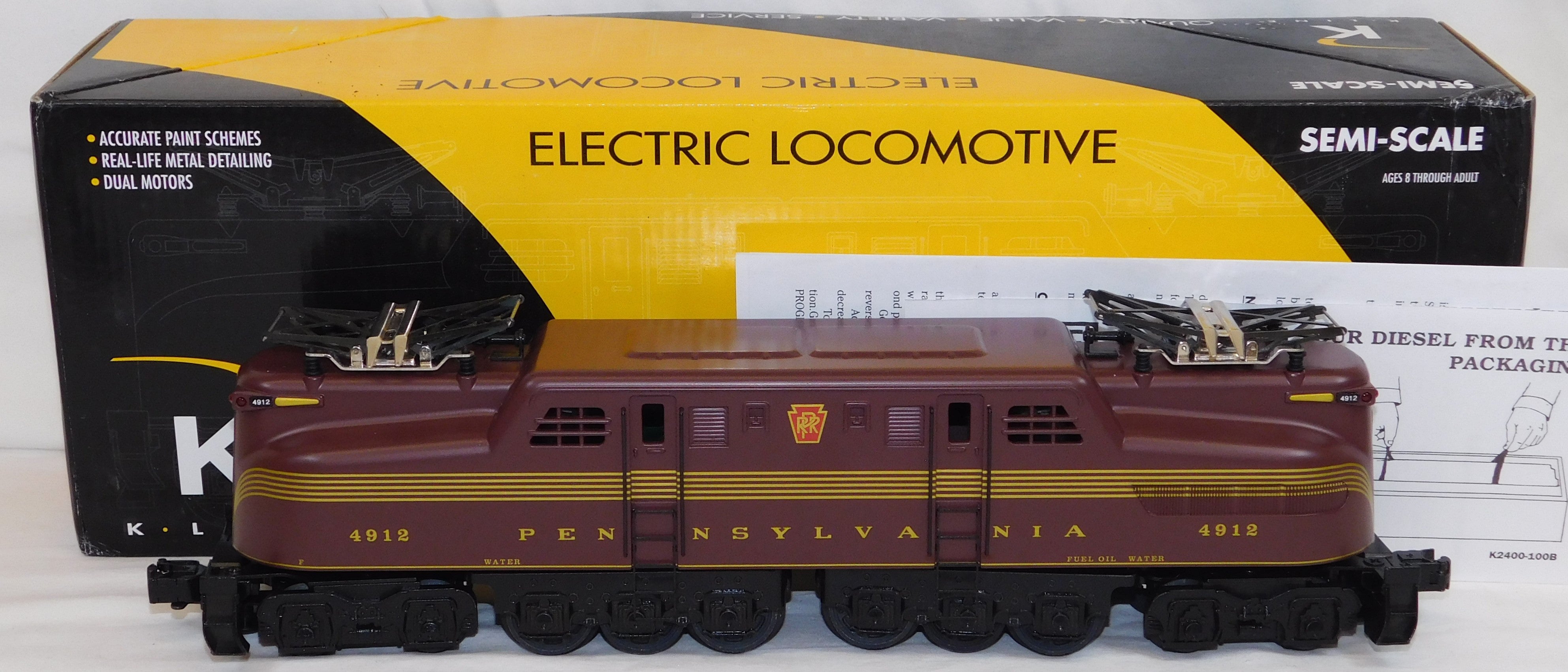K-Line K2780-4912IC Pennsylvania GG-1 Electric Locomotive #4912 C