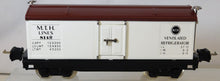 Load image into Gallery viewer, MTH 10-3008 Tinplate Traditions 814R Reefer White/Brown 800 Series O C-8 BOXED
