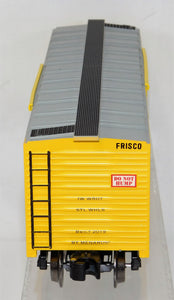 Menards 8535 Frisco Boxcar Yellow w/Silver roof SL-SF trad 027 C-8 Lionel compatible O gauge