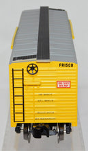 Load image into Gallery viewer, Menards 8535 Frisco Boxcar Yellow w/Silver roof SL-SF trad 027 C-8 Lionel compatible O gauge
