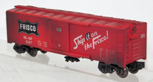 Load image into Gallery viewer, Menards 3237 Frisco Boxcar Weathered red SL-SF 027 traditional C-8 Lionel compatible 2019
