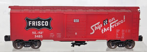 Menards 3485 Frisco Boxcar Weathered red SL-SF 027 traditional C-8 Lionel compat