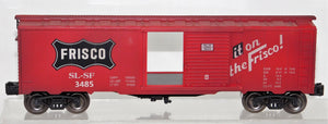 Menards 3485 Frisco Boxcar Weathered red SL-SF 027 traditional C-8 Lionel compat