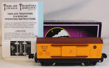 Load image into Gallery viewer, MTH 10-3003 814 Box Car Tinplate Traditions Orange/Brown 800 Series O Boxed C-8
