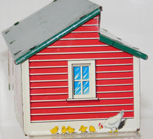 Load image into Gallery viewer, Marx Chicken Coop Happi Time Series Farm Playset tin lithograph 2 story Vintage
