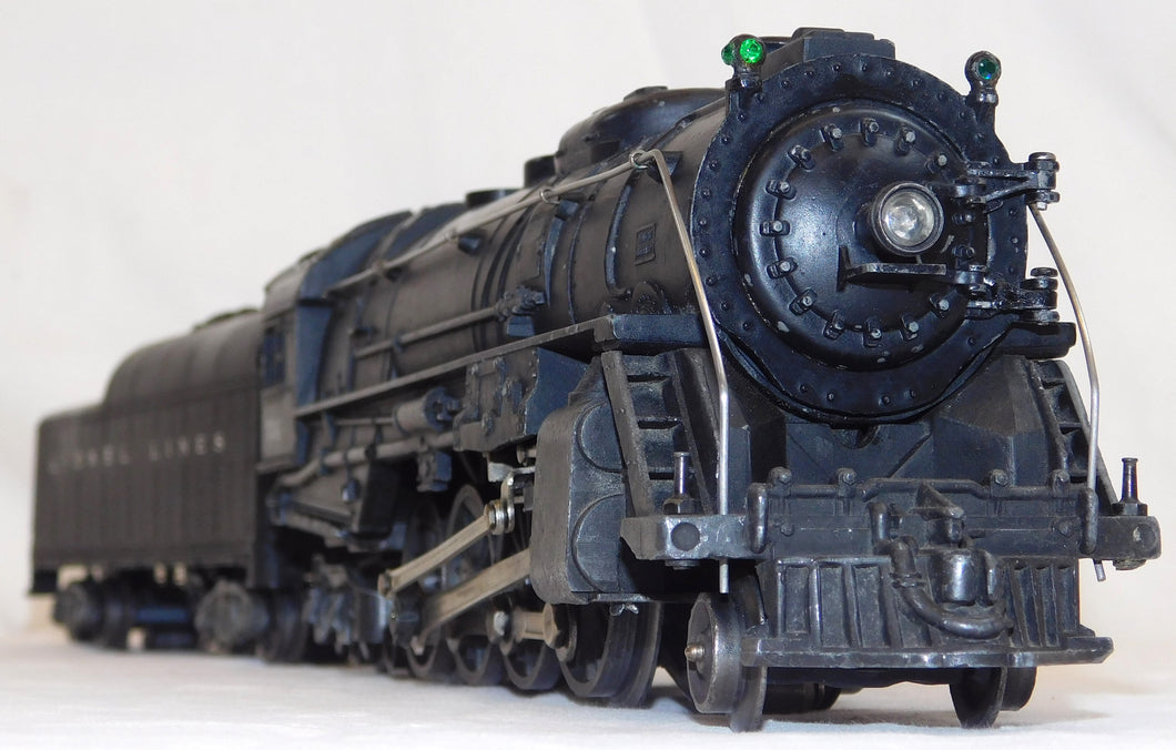 Lionel 736 Berkshire 2-8-4 steam engine & 2046W whistling tender 1951 3 pane cab windows Early version
