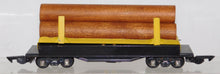 Load image into Gallery viewer, American Flyer 717 Auto Log Dump Car CLEAN 1946  for 751 LINK coupler S w/ rail &amp; Button
