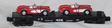 Load image into Gallery viewer, MTH 30-7624 Auto Transport Flat Car with Two Ertl diecast 1964 Corvettes car
