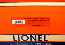 Load image into Gallery viewer, Lionel 6-29196 Milwaukee Road 18" Aluminum Passenger 2Car Set Hiawatha C-8 Standard O
