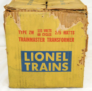 Lionel ZW CLEAN Boxed Postwar ZW transformer 275 watts Run4trains whistle Serviced Yellow Box