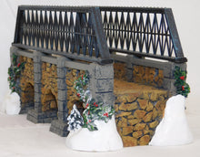 Load image into Gallery viewer, Department 56 Village Stone Trestle Bridge #52647 Display Layout Christmas Snow
