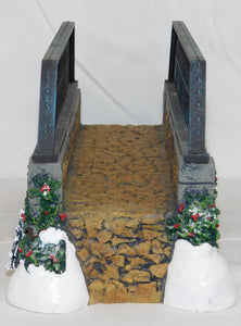 Department 56 Village Stone Trestle Bridge #52647 Display Layout Christmas Snow
