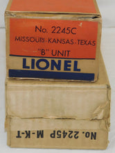 Load image into Gallery viewer, Lionel 2245 Texas Special F3 AB diesel MKT Katy Postwar F-3 w/boxes Super Clean Postwar
