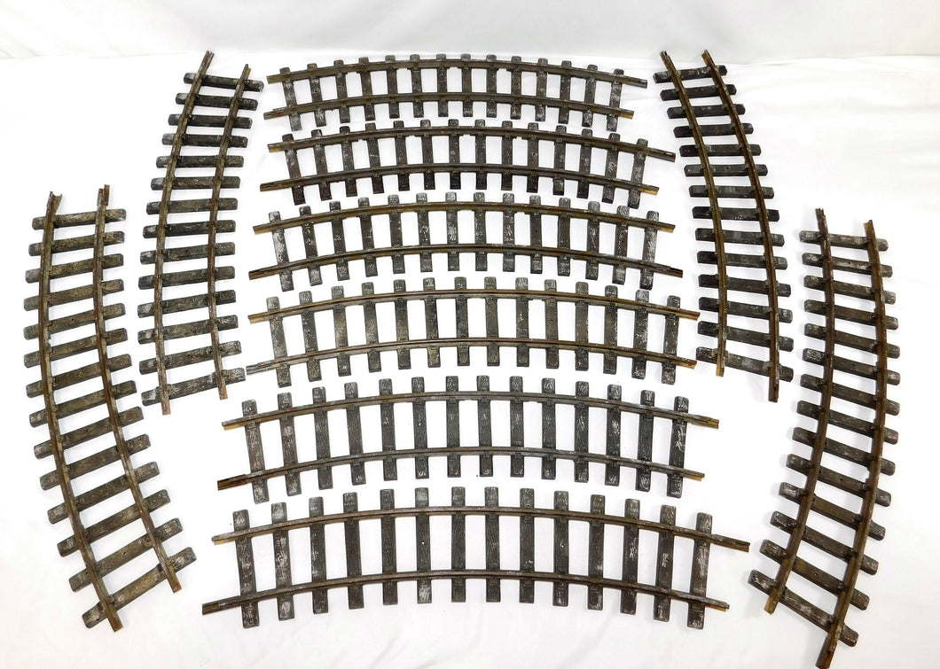 Aristocraft 10 sections G scale 5' Curved Track in/outdoor 14 ties USED outdoors