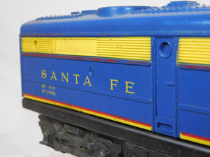 Lionel 204 Santa Fe Alco Diesel Powered A Locomotive only 1957 Serviced & Runs