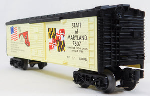 Lionel 6-7607 State of Maryland Box Car Spirit of 76 Bicentennial colony 1976