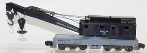 American Flyer 944 Industrial Brownhoist Crane diecast base Black Operating NICE
