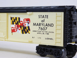 Lionel 6-7607 State of Maryland Box Car Spirit of 76 Bicentennial colony 1976