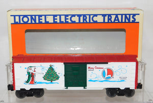 Lionel 6-19945 1996 O Gauge Merry Christmas Box Car Santa Claus Tree Holiday USA