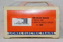 Load image into Gallery viewer, Lionel 6-19945 1996 O Gauge Merry Christmas Box Car Santa Claus Tree Holiday USA
