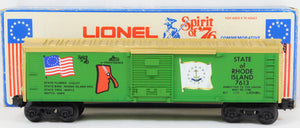 Lionel 6-7613 State of Rhode Island Box Car Spirit of 76 Bicentennial colony 1975-76