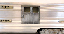 Load image into Gallery viewer, AMT Santa Fe Passenger Cars Extruded Aluminum Diner &amp; 3407 Baggage RPO O gauge with Boxes
