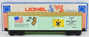 Lionel 6-7603 State of New Jersey Box Car Spirit of 76 Bicentennial colony 1976