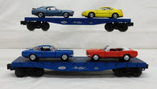 Load image into Gallery viewer, Lionel 6-21953 Ford Mustang Train Set GP-7 Diesel +flats w/ diff Mustangs "1965"

