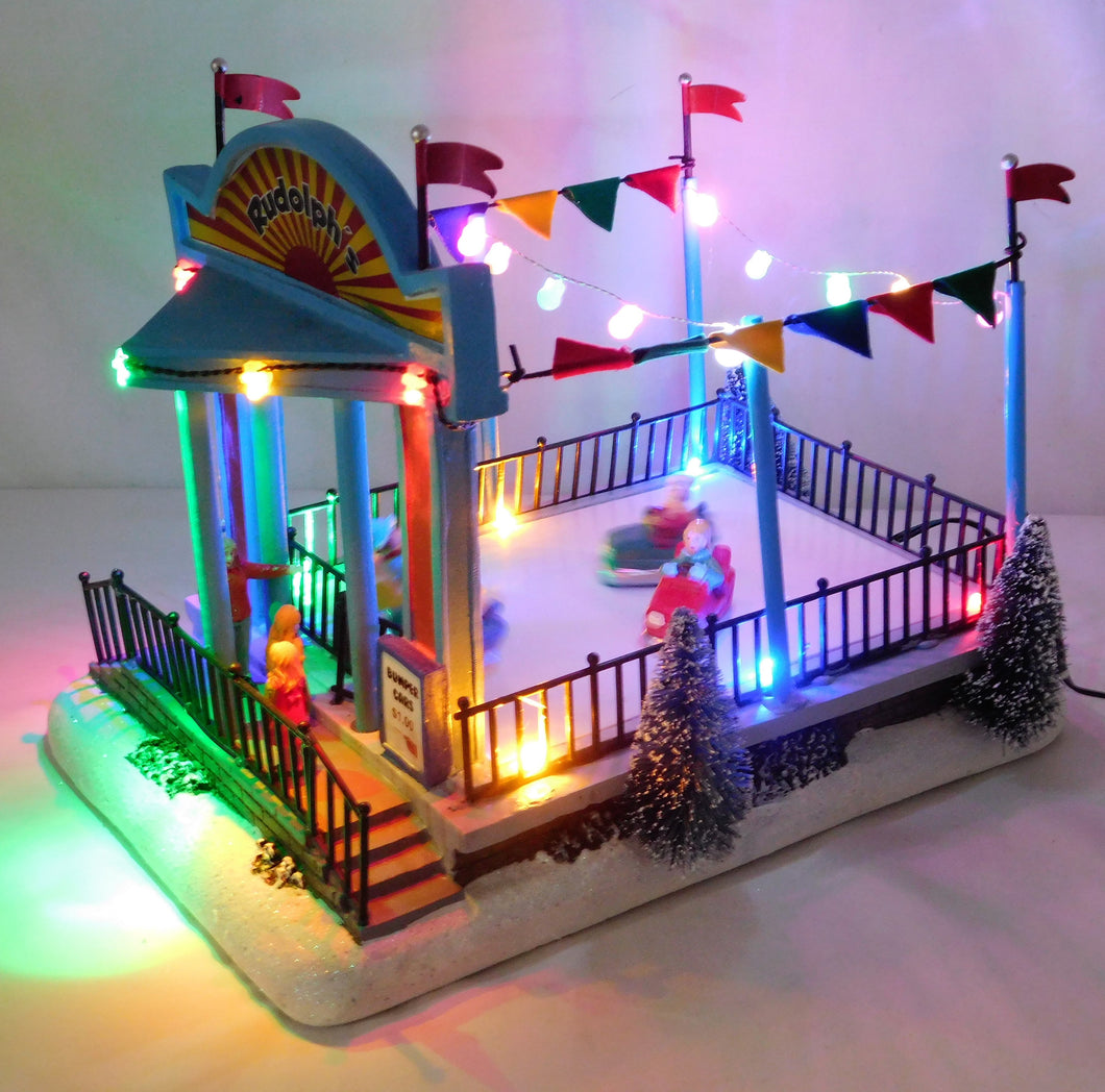 Crosslight CV120 Holiday Village Rudolph's Bumper Cars Musical Animated Lited C7