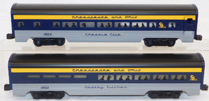 Lionel 6-19145-50 Chesapeake & Ohio Passenger 6 car set 15" aluminum C&O lighted