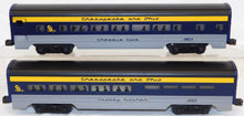 Load image into Gallery viewer, Lionel 6-19145-50 Chesapeake &amp; Ohio Passenger 6 car set 15&quot; aluminum C&amp;O lighted
