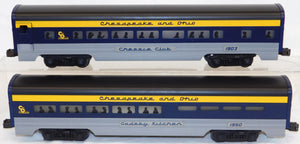 Lionel 6-19145-50 Chesapeake & Ohio Passenger 6 car set 15" aluminum C&O lighted