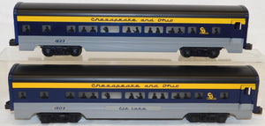 Lionel 6-19145-50 Chesapeake & Ohio Passenger 6 car set 15" aluminum C&O lighted