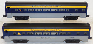 Lionel 6-19145-50 Chesapeake & Ohio Passenger 6 car set 15" aluminum C&O lighted