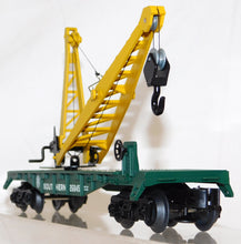 Load image into Gallery viewer, Lionel 6-26845 Southern Railway Derrick car C-8 Boxed O 027 green flat crane
