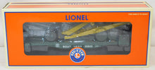 Load image into Gallery viewer, Lionel 6-26845 Southern Railway Derrick car C-8 Boxed O 027 green flat crane
