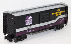 MTH 20-93038 Merchandising Year 2000 Seminar 40' Single Door Boxcar O Gauge